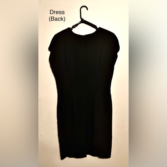 LOIS SNYDER Cap Sleeves Dress w/Tuxedo Jacket (Vintage 14 Petite) - Picture 4 of 4